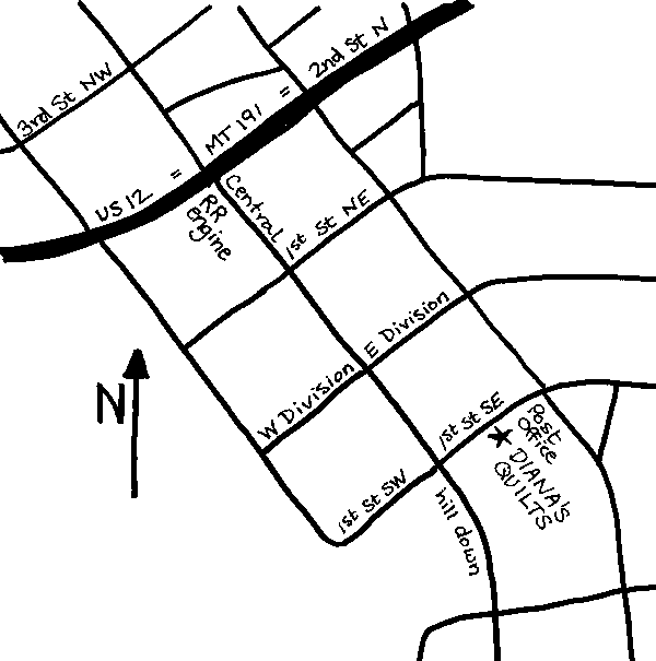 Harlowton detail map