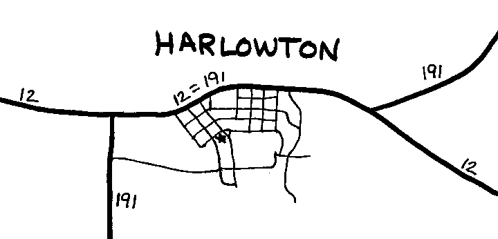 Harlowton overview map