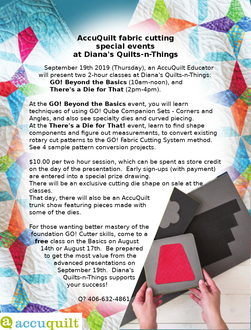 AccuQuilt event flyer