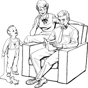 Father reading