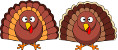 clipart turkeys