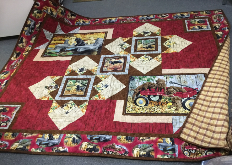 Puppy quilt #06-1612