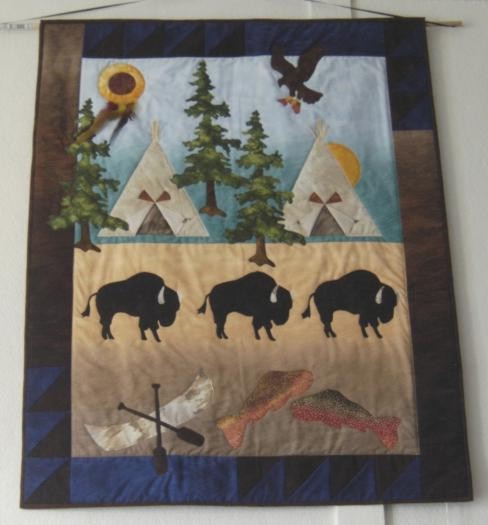 Buffalo Camp wall hanging #6-828